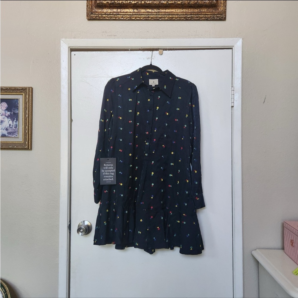 NWT Tuckernuck Callahan floral embroidered dress size S